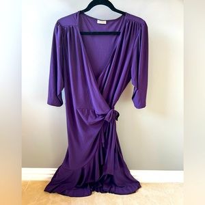 Kyonna Wrap Dress- Purple- Size 2X- very flattering design